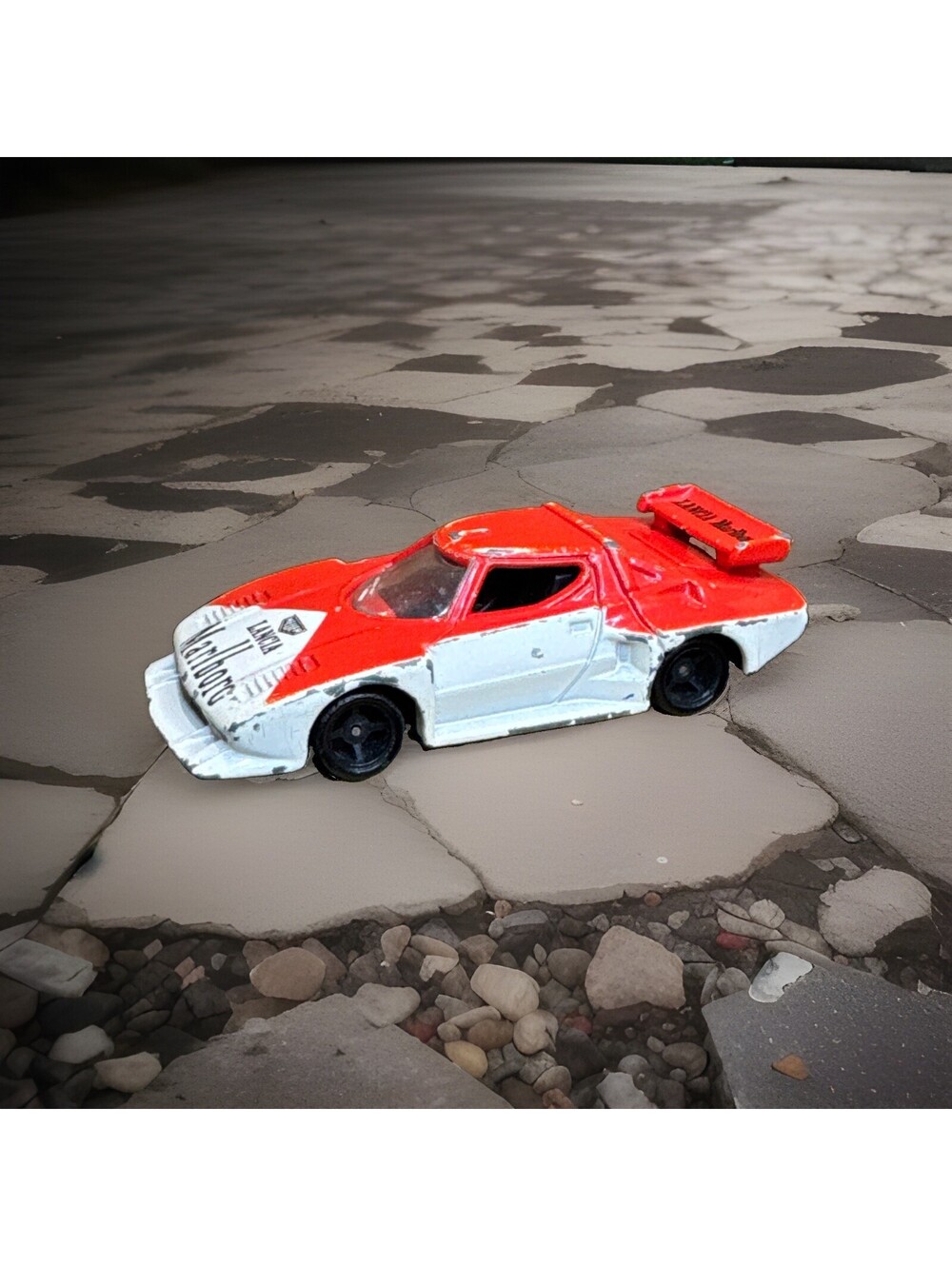 VTG 1/62 Tomica | LANCIA STRATOS TURBO Car | Marlboro Heuer Logo | Red/White